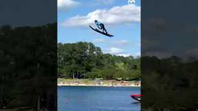 Person Launches Off Ramp While Water Skiing | People Are Awesome #shorts