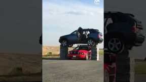 Stuntman Jumps Through Open Car | People Are Awesome #shorts