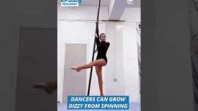 Fighting Vertigo While Spinning On A Pole | Driven | People Are Awesome #shorts
