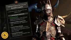Diablo 4 Necromancer Nightmare Dungeon Gameplay (World Tier 3)
