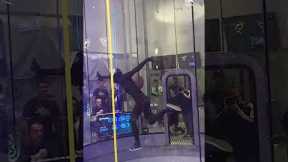 Man Dances & Performs Tricks in Wind Tunnel | People Are Awesome #shorts