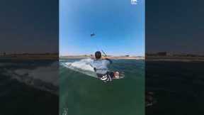 Person Performs Tricks While Kitesurfing | People Are Awesome