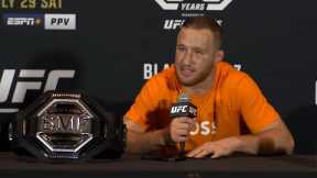 Justin Gaethje Post-Fight Press Conference | UFC 291