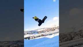 Person Executes Multiple Tricks While Snowboarding | People Are Awesome