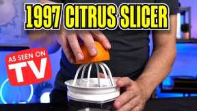 Testing a 1997 As Seen on TV Citrus Slicer: Will it Work?