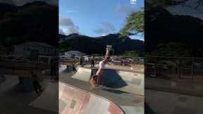 Girl Demonstrates Incredible Roller Skate Tricks at Skatepark