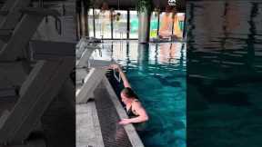 Woman Does Handstand on Edge of Pool | People Are Awesome