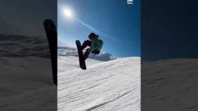 Guy Shows Impressive 360 degree Flip While Snowboarding | People Are Awesome