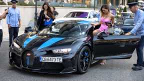 Girl Driving her $4 Million Bugatti Chiron Super Sport in Monaco !