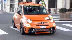 CRAZY Modified Abarth 595 Competizione - LOUD Accelerations & Pops and Bangs !