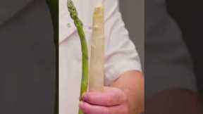 Are you interested in adding white asparagus to your next meal? #rarefood #whiteasparagus #cooking