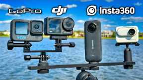 GoPro 12 vs DJI Action 4 vs Insta360 X3 vs GO 3!