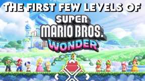 The First Few Levels Of Super Mario Bros Wonder