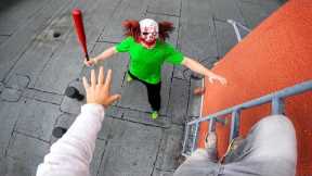 Horror Clowns VS Parkour POV | Halloween Chase VII