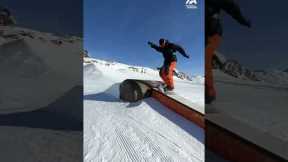 Ace Snowboarder Performs Stunning Tricks on Different Platforms