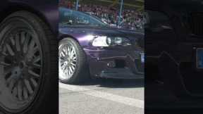 Boosted BMW burns holes in the asphalt ! 😱