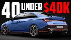 40 Sports Cars Under $40k