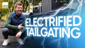 This Is the Future of Tailgating & Glamping | Electrified Tailgate TV, Traeger, Speakers, Cooler
