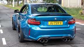 Widebody BMW M2 F87 with Decat Armytrix Exhaust - LOUD Redline Revs, Flames & Accelerations !