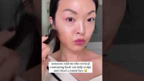 Contour tip for my round face girlies 🌝 #contouringhack #roundface #makeuptips