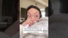 Just casually perusing messages in the notifications shadows 👻 #introverts #funnyvideos #funnyreels