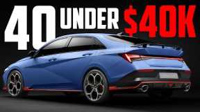 40 BEST Sports Cars UNDER $40k