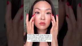Less makeup somehow feels like unlocking confidence #lessmakeup #youarebeautiful #mentalhealth