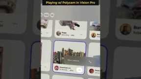 Polycam in Vision Pro