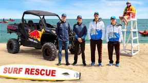 F1 Drivers Vs Lifeguard Beach Challenge 🏝️ 🏁