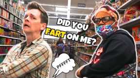 Are you F**KING stupid!? | Fart Pranks at Walmart Jack Vale