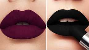16 Dark lipstick tutorials & dark lips art ideas | Lipstick Tutorial Compilation 2024