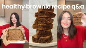 Healthy Brownie Recipe + Q+A | Talking Post Baby Weight Loss, Skincare,  More Kids & Healthy Habits