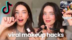 All Natural Makeup Using Viral Tiktok Makeup Hacks | New & Easy Everyday Makeup | Emily DiDonato