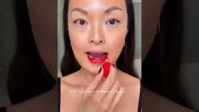 (Link below) @makeupbymario MoistureGlow Plumping Lip Colour in “Poppy” 💋 #redlip #redlipstick
