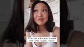 When you get a chance = now #marriage #marriagehumor #funny #wifeandhusbandrelationship