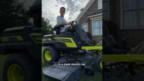 Forget gas! 🙅‍♂️⛽️ RYOBI 80V Electric ZTR Mower 🔋