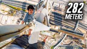 Dangerous 282 Meter Skyscraper Climb in Dubai 😲