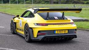 Porsche 992 GT3 RS - Acceleration Sounds & Launch Controls !
