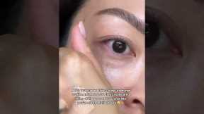 Turns out, the first two steps of this routine are magic for dark circles #darkcircles #undereyebags