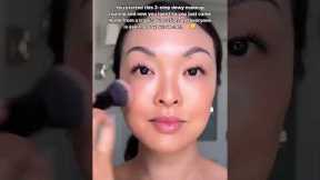 Want that vacation glow without the trip? 🌴✨ #summerglow #dewyskin #asianmakeup #simplemakeup