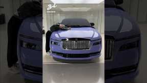 My Rolls-Royce got a 'Boracay Blue' paint job, what do you think?! 😍 #rollsroyce #spectre