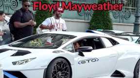 Boxing LEGEND Floyd Mayweather visiting Monaco with The Money Team !