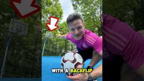 Impossible Backflip #trickshot  Challenege! 😱⚽️ #parkour #backflip