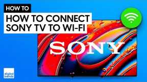 How to Connect Your Sony TV to Wi-Fi