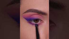 Bright summer eye makeup #eyesmakeup #eyeliner