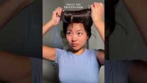 Need to try this hack! #hairstyle #hairhacks