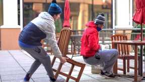 Chair Pulling Prank King!