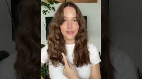 Curly/wavy hair refresh hack #hairhacks #hairstyle