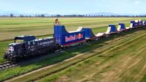 Riding A Bike On Top Of A Moving Train